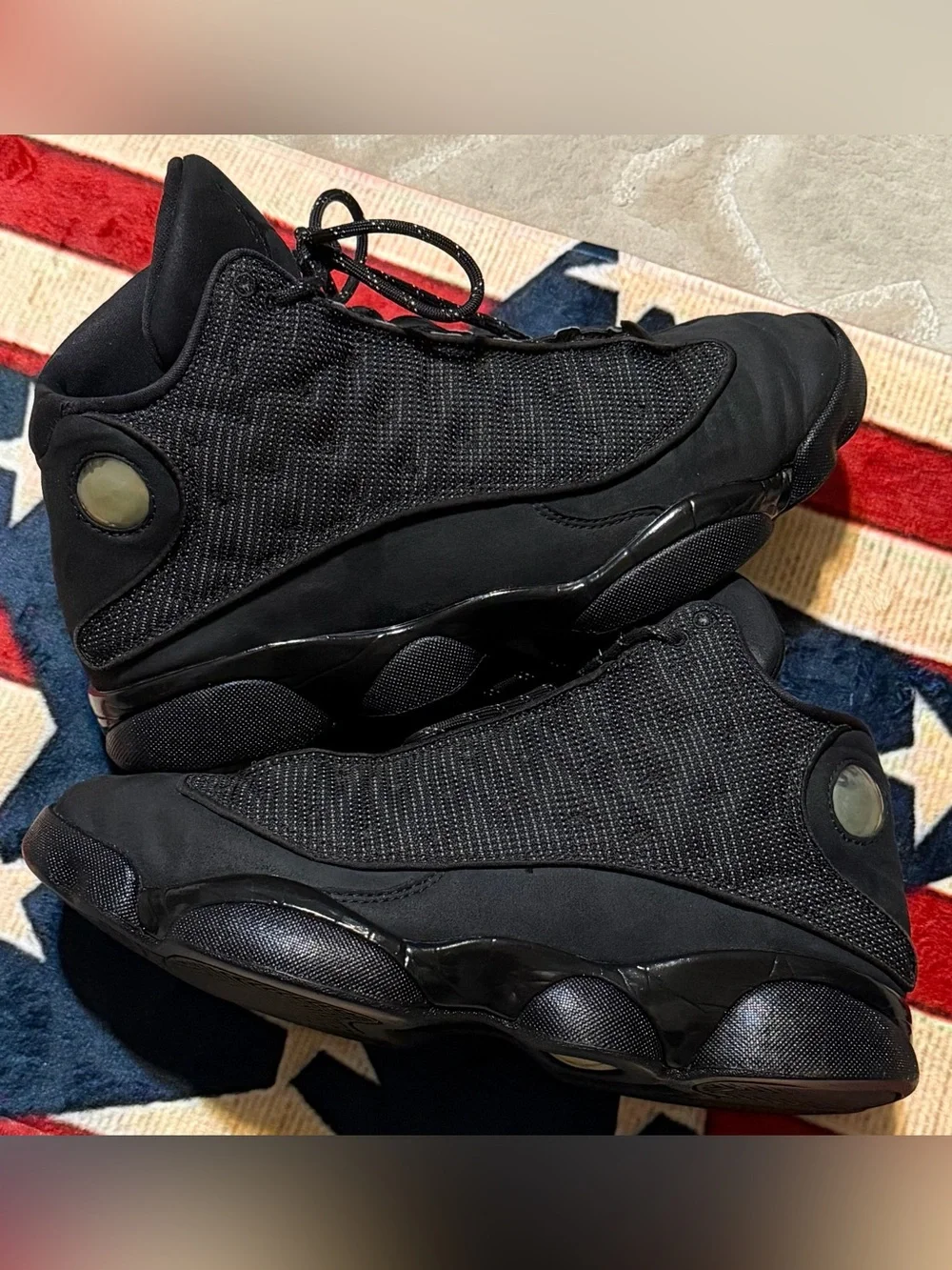 Men’s Air Jordan 13 Black Cat Beaters, Size - 10